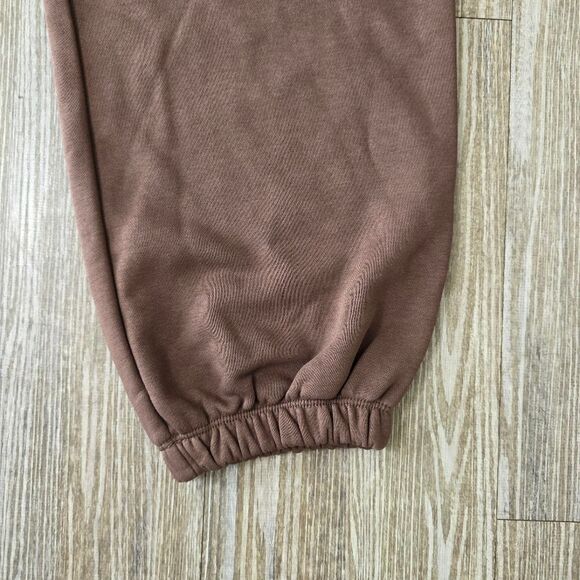 Nike Air Max High-Waisted Joggers Women's L Brown Beige Fleece New LE FB8051-237 - Picture 8 of 16